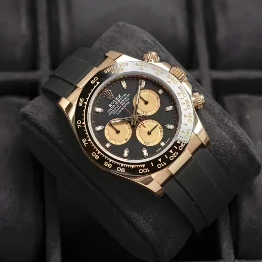 Rolex Cosmograph Daytona 116518LN Oysterflex Yellow Gold Black Dial