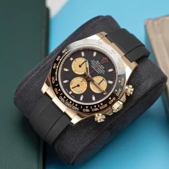 Rolex Cosmograph Daytona 116518LN Oysterflex Yellow Gold Black Dial