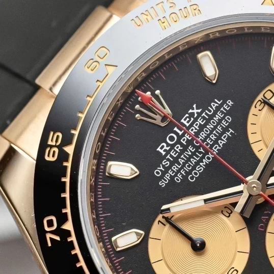 Rolex Cosmograph Daytona 116518LN Oysterflex Yellow Gold Black Dial