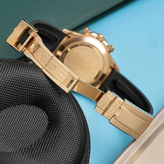 Rolex Cosmograph Daytona 116518LN Oysterflex Yellow Gold Black Dial