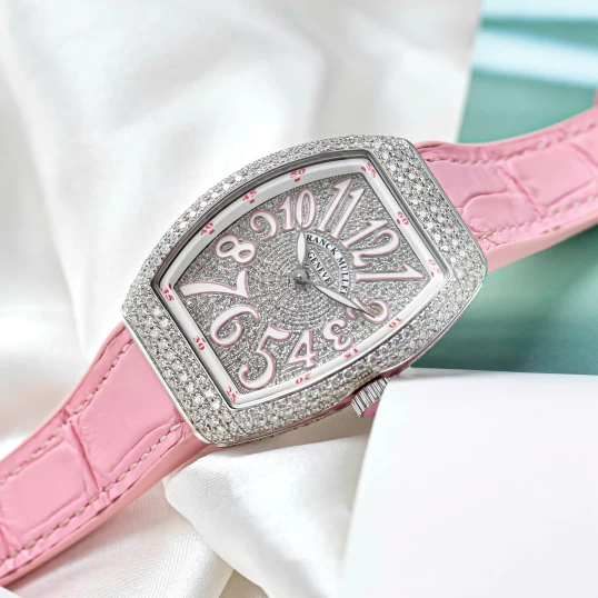 Franck Muller Vanguard Ref. V32 Full Diamonds Pink