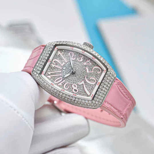 Franck Muller Vanguard Ref. V32 Full Diamonds Pink