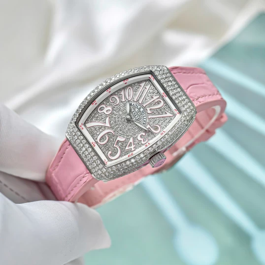 Franck Muller Vanguard Ref. V32 Full Diamonds Pink