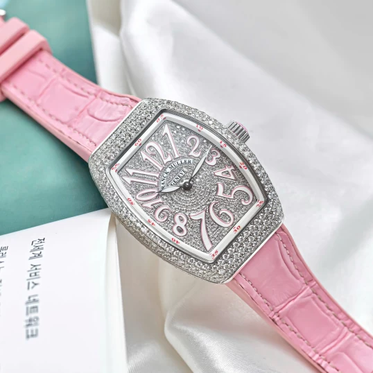 Franck Muller Vanguard Ref. V32 Full Diamonds Pink
