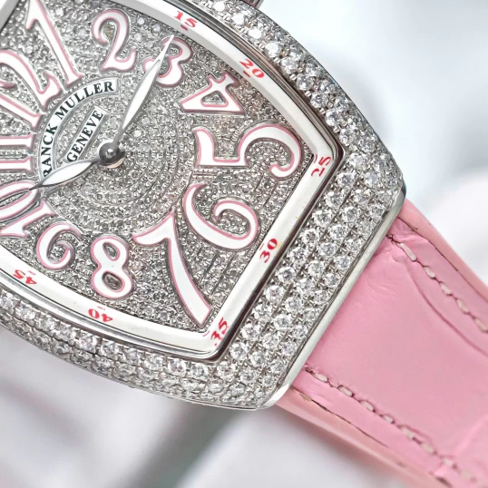 Franck Muller Vanguard Ref. V32 Full Diamonds Pink