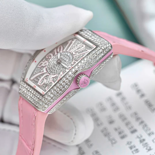 Franck Muller Vanguard Ref. V32 Full Diamonds Pink