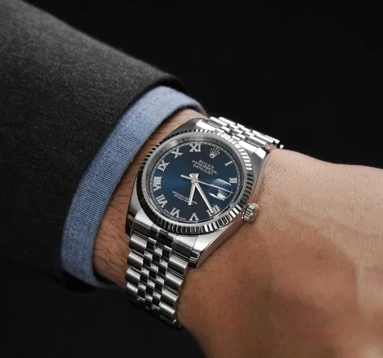 Rolex Oyster Perpetual Datejust 36mm Ref. 116234 Blue Roman Dial