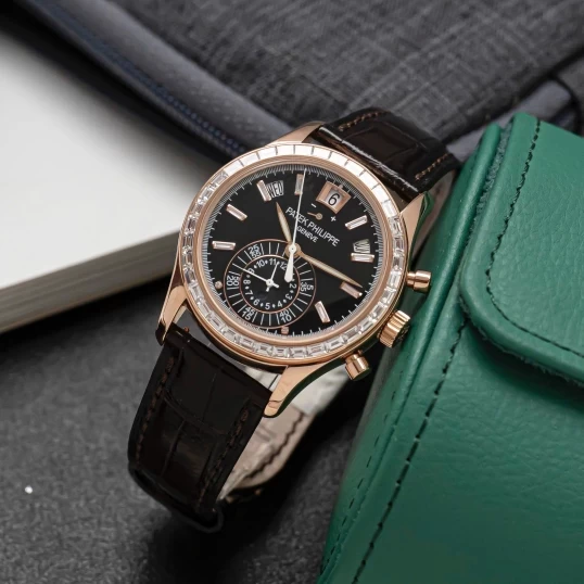 Patek Philippe Complications Annual Calendar Chronograph Custom Diamonds Up to 5961R