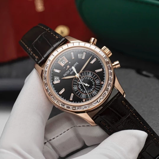 Patek Philippe Complications Annual Calendar Chronograph Custom Diamonds Up to 5961R