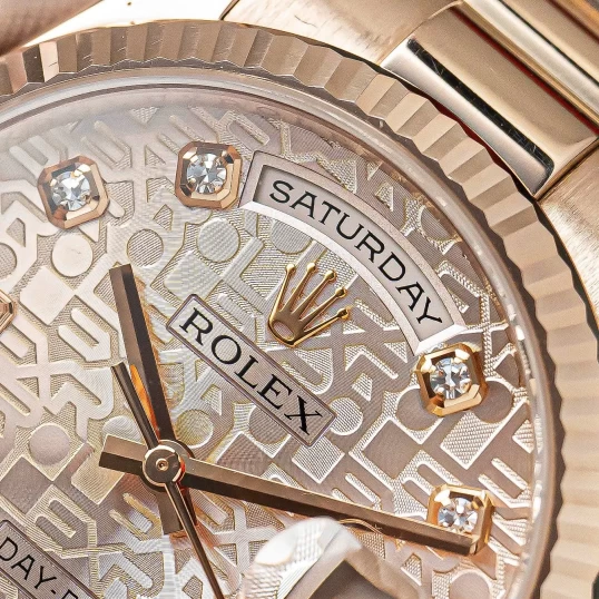 Rolex Day-Date 36mm Everose Gold Pink Jubilee Dial Ref. 118235