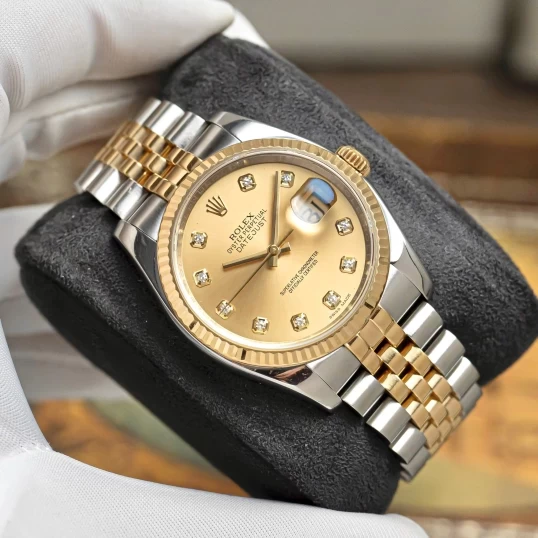 Rolex Oyster Perpetual Datejust 36mm 116233 Champagne Diamond Dial