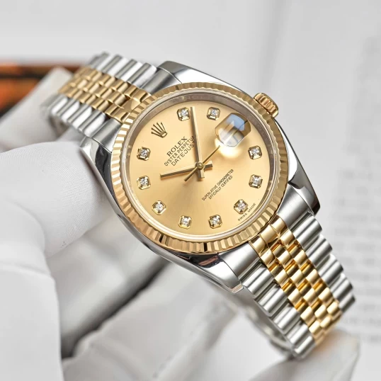 Rolex Oyster Perpetual Datejust 36mm 116233 Champagne Diamond Dial