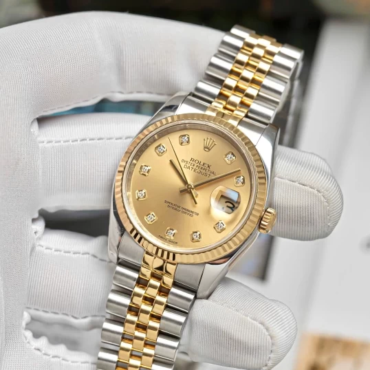 Rolex Oyster Perpetual Datejust 36mm 116233 Champagne Diamond Dial