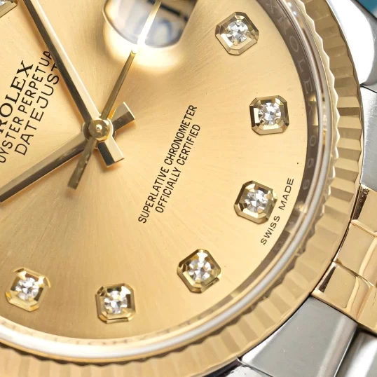 Rolex Oyster Perpetual Datejust 36mm 116233 Champagne Diamond Dial