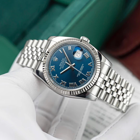 Rolex Oyster Perpetual Datejust 36mm Ref. 116234 Blue Roman Dial