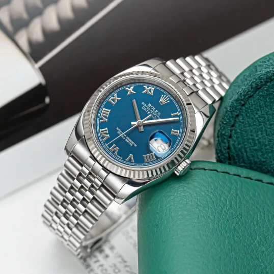 Rolex Oyster Perpetual Datejust 36mm Ref. 116234 Blue Roman Dial