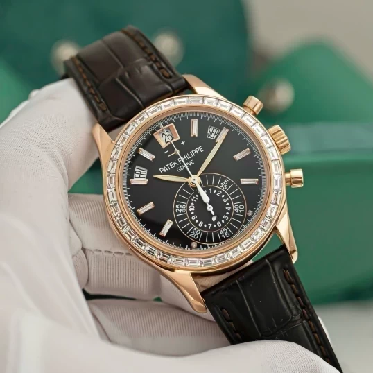 Patek Philippe Complications Annual Calendar Chronograph 5960R Custom Diamonds – Upgraded to 5961R