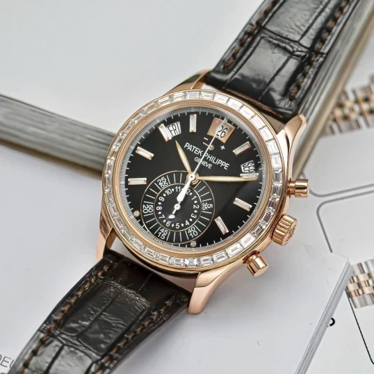 Patek Philippe Complications Annual Calendar Chronograph 5960R Custom Diamonds – Upgraded to 5961R