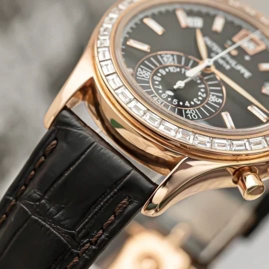 Patek Philippe Complications Annual Calendar Chronograph 5960R Custom Diamonds – Upgraded to 5961R