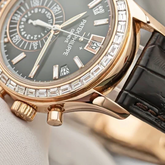 Patek Philippe Complications Annual Calendar Chronograph 5960R Custom Diamonds – Upgraded to 5961R