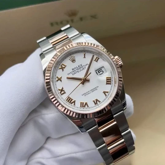 Rolex Oyster Perpetual Datejust 36mm Ref. 126231 – White Roman Dial