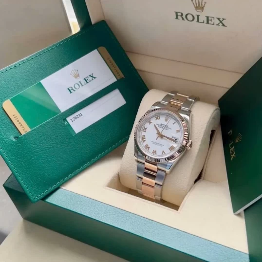 Rolex Oyster Perpetual Datejust 36mm Ref. 126231 – White Roman Dial