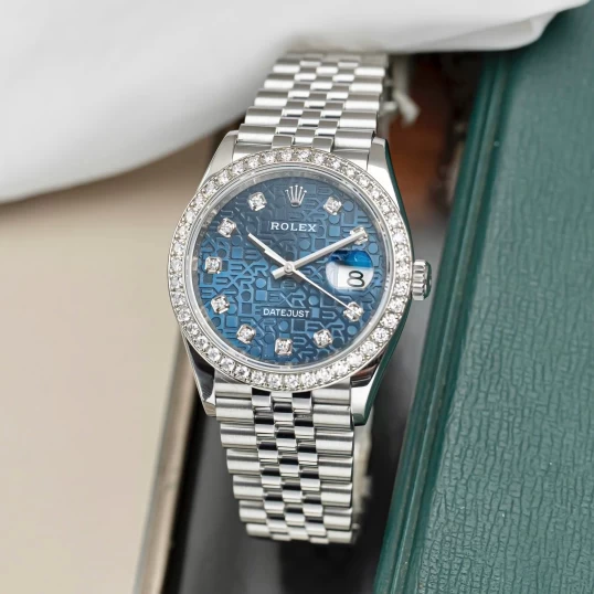 Rolex Oyster Perpetual Datejust 36 Vi tính xanh - Ref. 126234