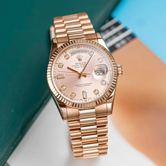 Rolex Day-Date 36 Sundust Dial – Ref. 118235