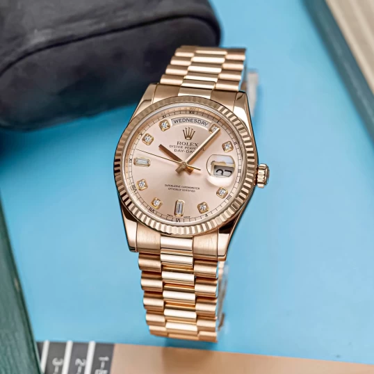 Rolex Day-Date 36 Sundust Dial – Ref. 118235