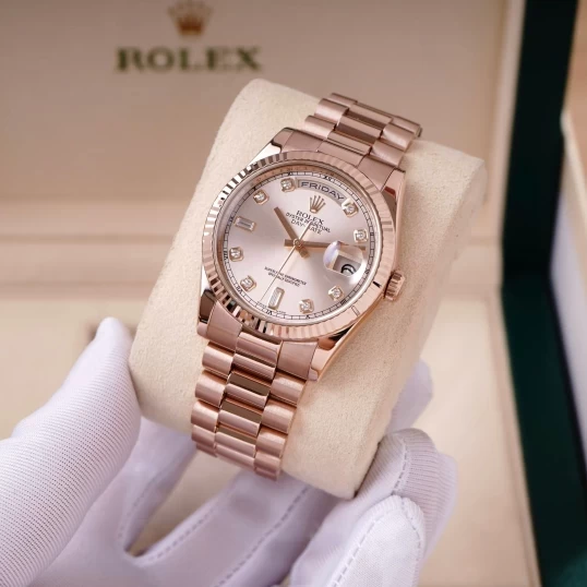 Rolex Day-Date 36 Sundust Dial – Ref. 118235