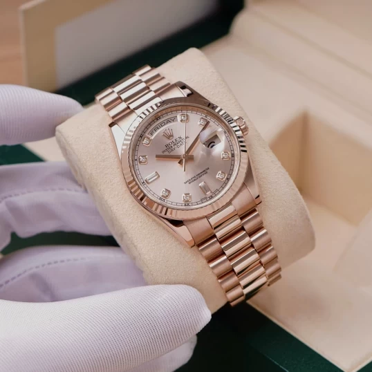 Rolex Day-Date 36 Sundust Dial – Ref. 118235