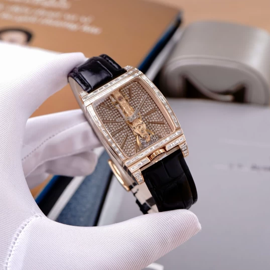 Corum Golden Bridge rose gold 113.770.55/0001 GN01 up to full diamonds baguette
