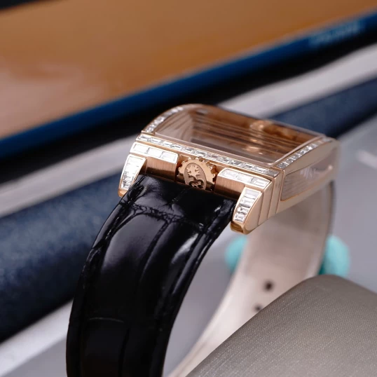 Corum Golden Bridge rose gold 113.770.55/0001 GN01 up to full diamonds baguette