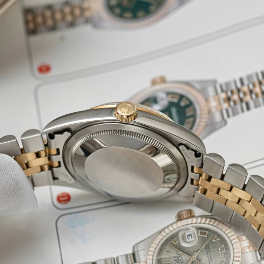 Rolex Oyster Perpetual Datejust 36mm Ref. 16233 – Mặt khảm trai trắng vân mây