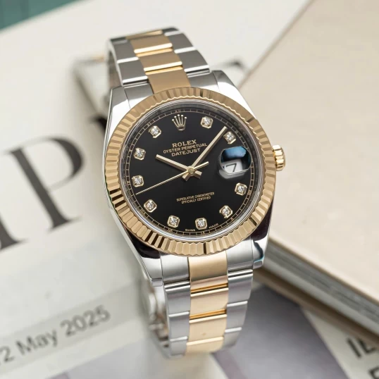 Rolex Oyster Perpetual Datejust 41 Ref. 126333 – Black Dial Diamond