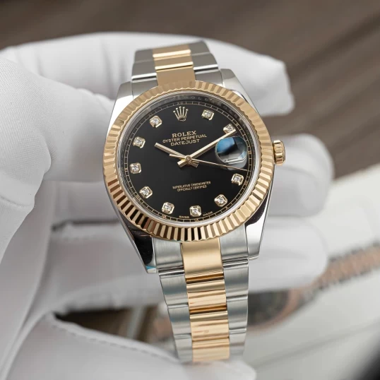 Rolex Oyster Perpetual Datejust 41 Ref. 126333 – Black Dial Diamond