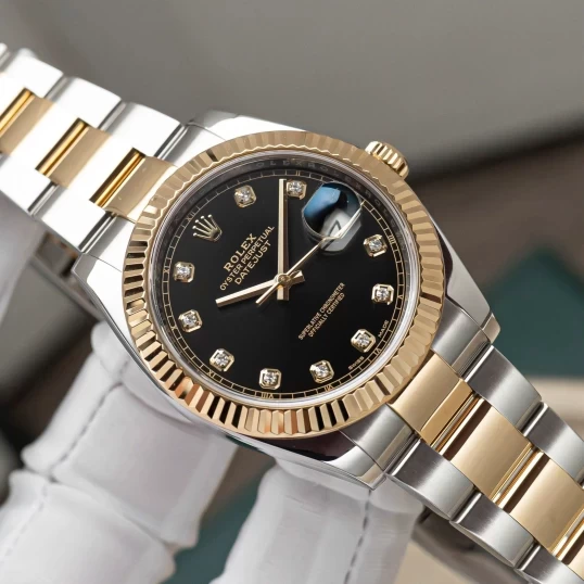 Rolex Oyster Perpetual Datejust 41 Ref. 126333 – Black Dial Diamond