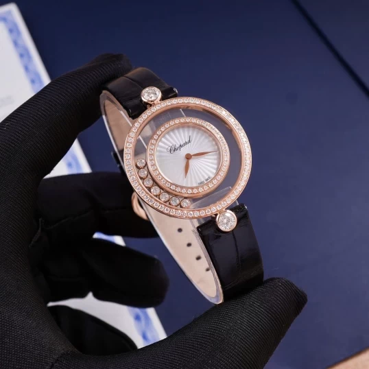 Chopard Happy Diamonds Icons 209426-5201 – 32mm MOP Guilloché Dial
