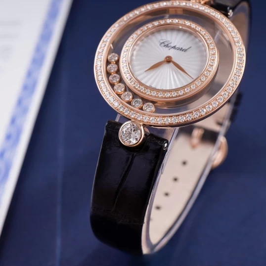 Chopard Happy Diamonds Icons 209426-5201 – 32mm MOP Guilloché Dial