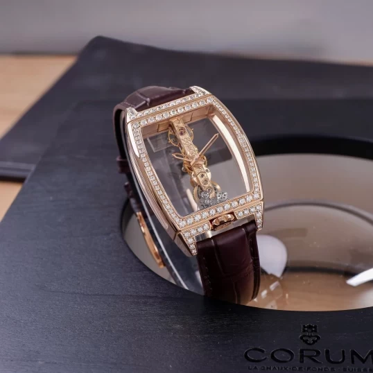 Corum Golden Bridge Ref. B113/03859 – Rose Gold, Skeleton, Hand-Wound