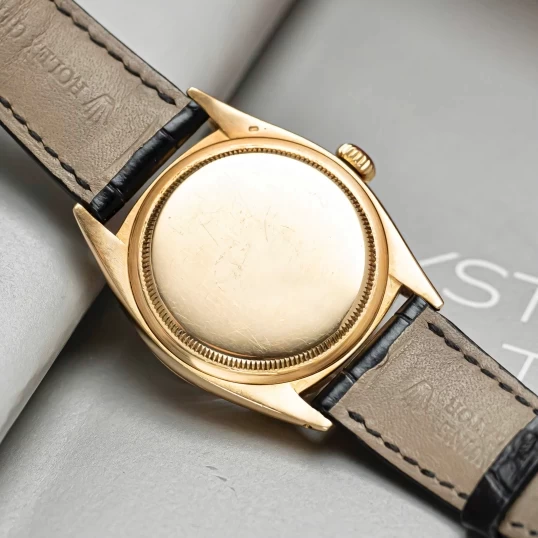 Rolex Oyster Perpetual Datejust Vintage 4 số - Vàng khối, Mặt số đen