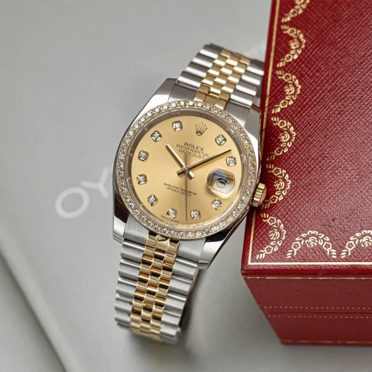 Rolex Oyster Perpetual Datejust 36mm – Ref. 116233 Champagne Dial (Vành Kim Cương Độ)
