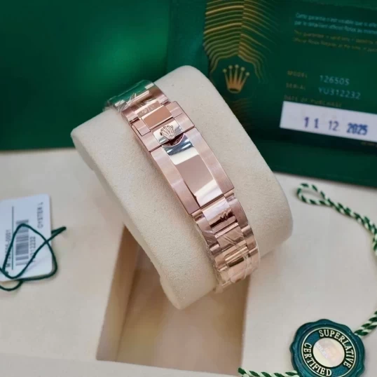 Rolex Oyster Perpetual Cosmograph Daytona Ref. 126505-0002 Everose Gold – Black Diamond Dial