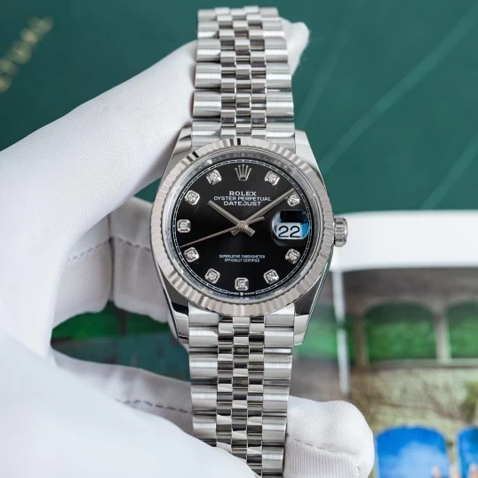 Rolex Oyster Perpetual Datejust 36 – Black Dial Diamond – Ref. 126234