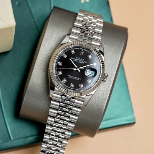 Rolex Oyster Perpetual Datejust 36 – Black Dial Diamond – Ref. 126234