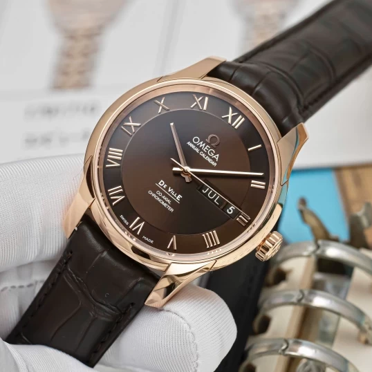 Omega De Ville Co-Axial Annual Calendar 41mm Rose Gold – Ref. 431.53.41.22.13.001 – Brown Dial