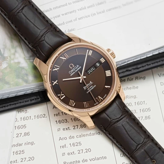Omega De Ville Co-Axial Annual Calendar 41mm Rose Gold – Ref. 431.53.41.22.13.001 – Brown Dial
