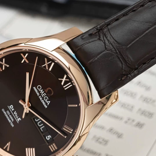 Omega De Ville Co-Axial Annual Calendar 41mm Rose Gold – Ref. 431.53.41.22.13.001 – Brown Dial