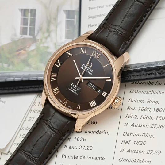 Omega De Ville Co-Axial Annual Calendar 41mm Rose Gold – Ref. 431.53.41.22.13.001 – Brown Dial