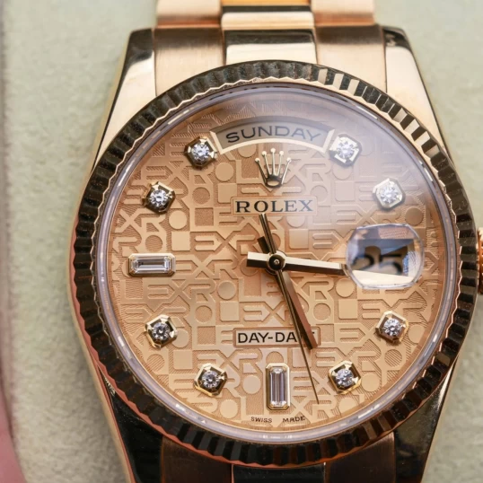 Rolex Oyster Perpetual Day-Date 36 Mặt vi tính vàng - Ref. 118238